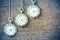 Antique old rusty pocket watch on wooden background