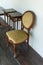 Antique old wooden chair interior for home and living architecture retro style decoration classic building contemporary
