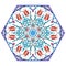 Antique ottoman turkish pattern vector design eighty eight