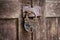 Antique padlock door