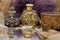 The Antique Perfume Bottles And Jewel Boxes Still Life  In Detail