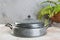 Antique pewter chafing dish holder