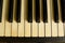 Antique piano keyboard.