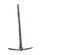 Antique Pickaxe on White Background, Clipping Path