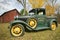 Antique pickup truck in autumn in Worthington, western Massachusetts, New England