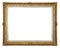 Antique picture frame gold plated with passe-partout