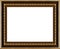 Antique picture frame isolated