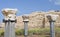 Antique pillars at the ancient city of caesarea