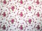 Antique pink and red shabby chic rose repeat pattern wallpaper