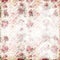 Antique pink and red shabby chic rose repeat pattern wallpaper