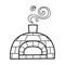 antique pizza oven drawing, vector