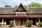 Antique Porch`s Gate of Wat Sisaket Monastery at Vientiane, Laos.