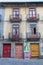 Antique Portuguese Architecture: Old Colorful Doors, Facade and Writings - Portugal