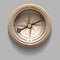 Antique retro style compass with windrose. Vector Illustration