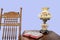 Antique rocking chair and Bible