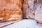 Antique roman paved road in Siq