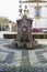 Antique rose quartz fountain and four spouts in San Anton Park