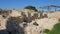 Antique ruined city in Cyprus in summer sunny day