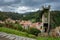 Antique run-down abandoned vigilance tower, Cudillero village