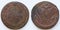 Antique russian coin 5 kopecks 1767