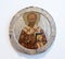 Antique Russian orthodox icon of Saint Nicolas
