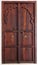 Antique rustic ancient wooden door.