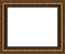 Antique rustic picture frame isolated