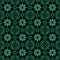 Antique seamless green background oriental triangle geometry flo