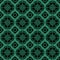 Antique seamless green background square round geometry