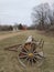 Antique Seed Planting Machine on a Farm