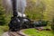 Antique Shay Steam Locomotives Climbing Mountain - Cass Railroad - West Virginia