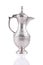 Antique silver pitcher isolated
