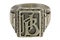 Antique silver seal ring