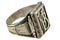 Antique silver seal ring