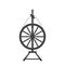 An antique spinning wheel icon.