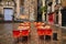 Antique square in Barcelona. Gothic Quarter. Catalonia.