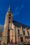 The antique St Anne`s Church in the historical town of Bruges