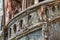 Antique stone stairs among the ruins in ancient house