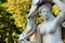 Antique stone statue of the goddess Galatea in the Catherine park, Pushkin, St. Petersburg