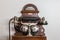 Antique telephone Wooden