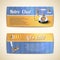 Antique telephones horizontal banners