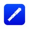 Antique telescope icon digital blue