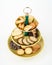 Antique Three Tier Server Tray with an Assortment of Cookies. Selective Focus.