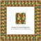 Antique tile frame pattern set Aboriginal Spiral Curve Kaleidoscope
