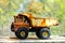 Antique toy dump truck