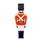 Antique toy vintage tin soldier childhood old cute military traditional character christmas holiday british gift vector