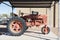 Antique tractor in the city center of Florence in Arizona.