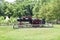 Antique Tractor at Deanna Rose Children`s Farmstead, Overland Park, Kansas