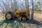 Antique Tractor Sits at the Old Crawford Mill in Walburg Texas