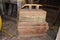 Antique Trunks in Barn at Shasta State Historic Park near Redding, California